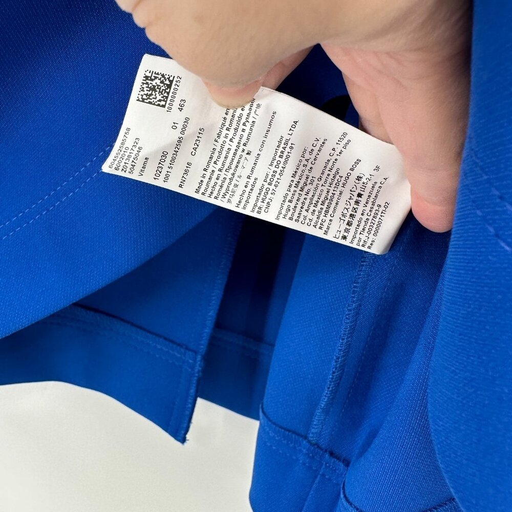 Boss Royal Blue A-line Mini Skirt Size 10 Women's Vitama Inverted Pleated Skirt - Picture 7 of 10